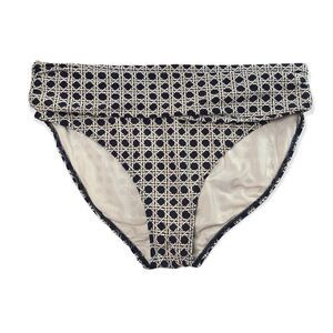 Bond-eye Australia Women’s Bikini Bottoms Fold Over Waist Black/White Size 10